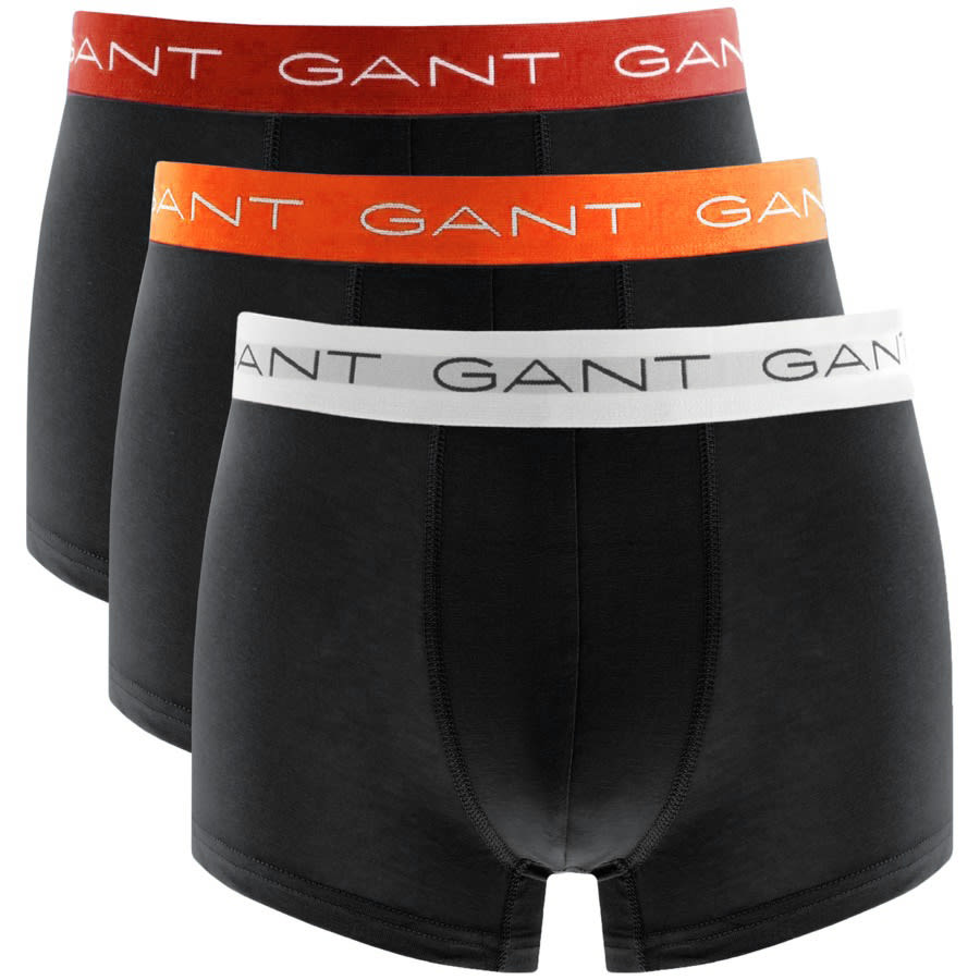 Alternative Image for ProductGant Three Pack Stretch Boxer Trunks Black1